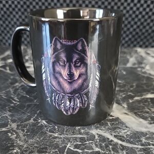 Black Wolf Design Mug